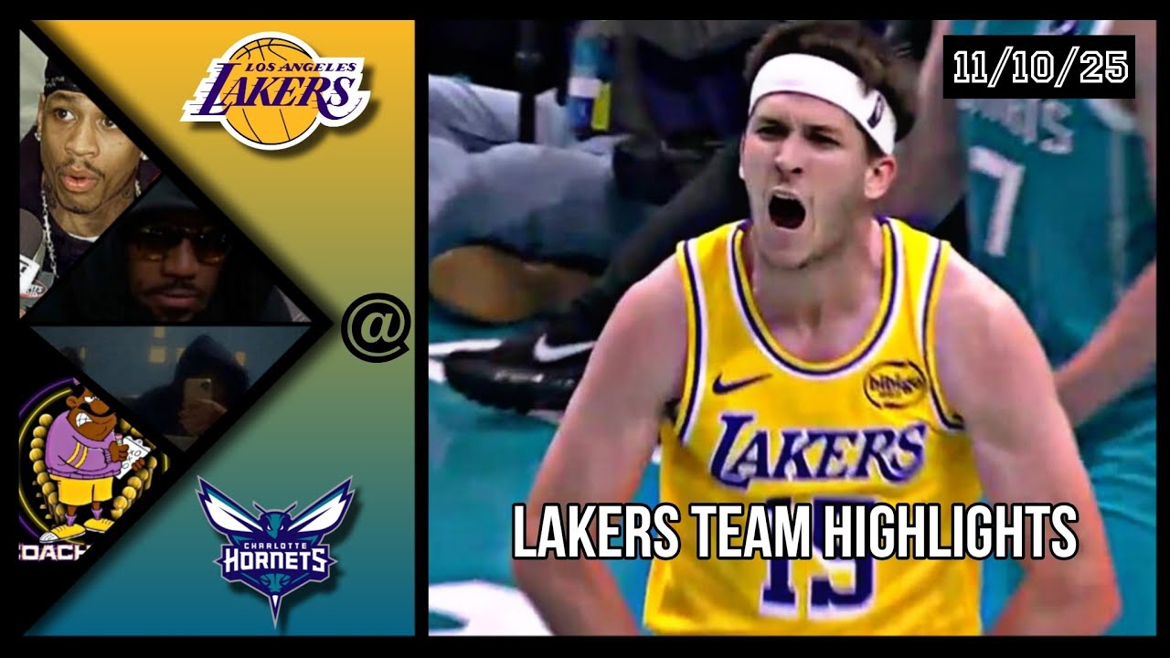 Lakers Team Highlights @ Hornets reaction W/ Coaches Den - YouTube