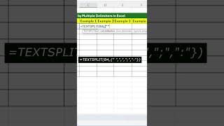 Excel TEXTSPLIT Tutorial: Split Text by Comma, Colon & Semicolon #excel