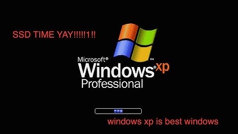 Part 2 - Installing Windows XP on a SSD