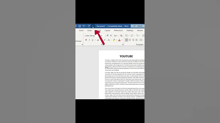 😍Ms Word Trick - Shrink to One Page | #Shorts