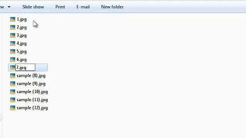 Rename multiple files easily in windows 7 & windows 10