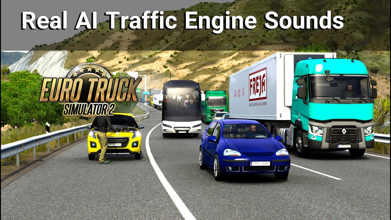 [ETS2] Real AI Traffic Engine Sounds [1.46] - YouTube