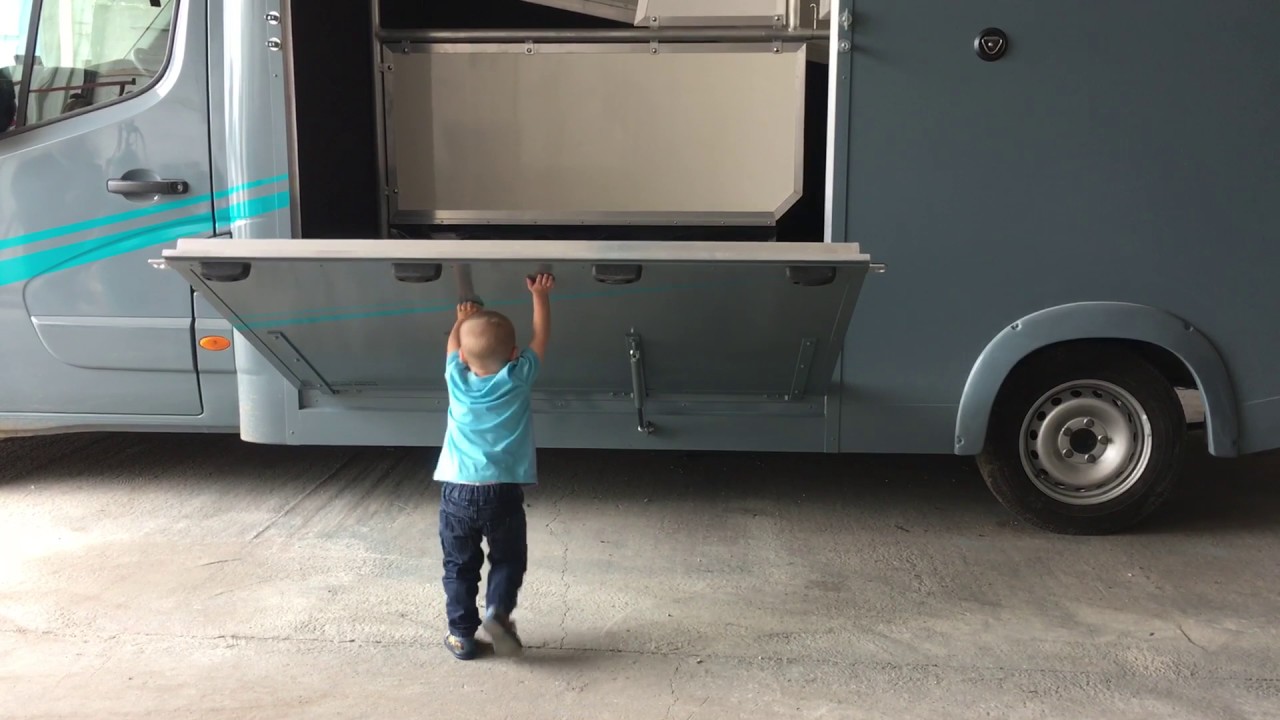 Horsebox easy lift ramp horse john hillas horseboxes YouTube