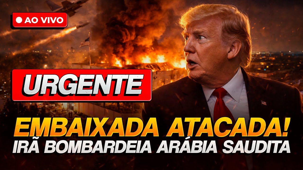 🔥Urgente: Irã bombardeia embaixada dos EUA na Arábia Saudita | Crise EUA x Irã #13