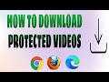 How to download protecteds from any website