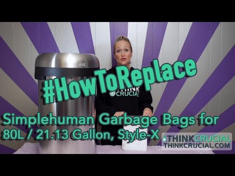 Replacing Your Simplehuman Garbage Bags for Trash Bins, 80L