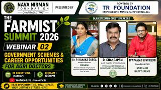 Government Schemes & Career Opportunities | The Farmist Summit 2026 | Webinar 02 LIVE