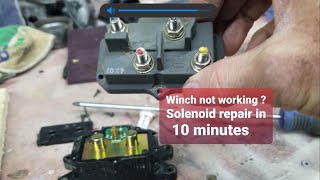 ATV winch not working ..Repair your solenoid  in just 10 minutes - dont throw away your solenoid