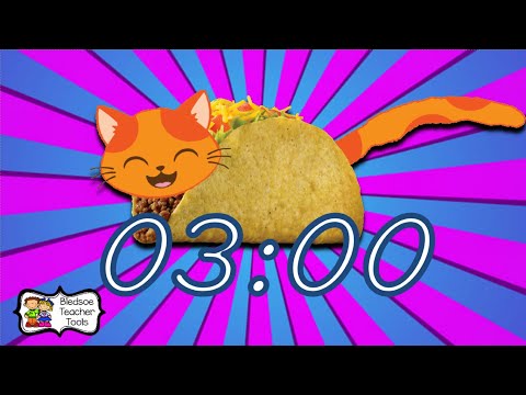 3 Minute Tacocat Countdown Timer