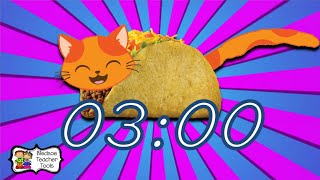 3 Minute Tacocat Countdown Timer