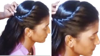 front folding steps & Jada hairstyles for simple dress to wear this hairstyle/ girls hairstyle..