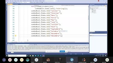 c# 24 peoo evenementiel les combobox  date naisssance + calcul Age درس سي شارب