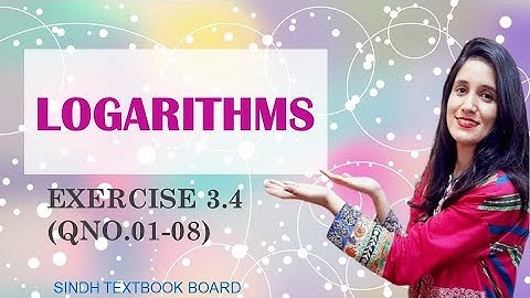 LOGARITHMS| How to find logarithm of a number using log table?| Exercise  3.4| QNO 1-8