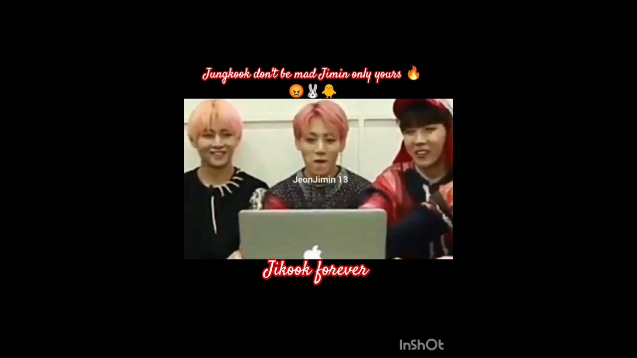 Jungkook jealousy mode on 🔥😡🐰🐥 