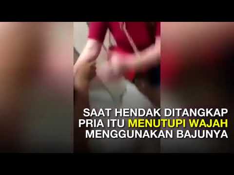 Pria tertangkap basah ngintip di toilet wanita