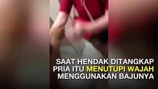 Pria tertangkap basah ngintip di toilet wanita