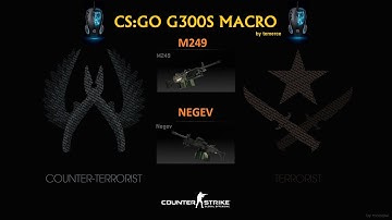 Logitech G300s NEGEV - M249 macro.. logitech bloody razer