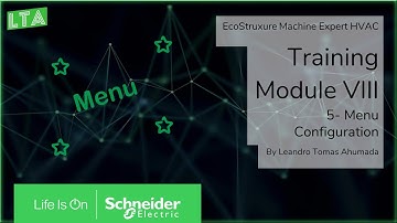 EcoStruxure Machine Expert HVAC Training - M8.5 Menu Configuration