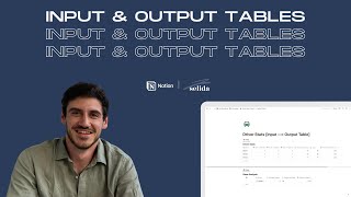 How to Create an Input & Output Table in Notion