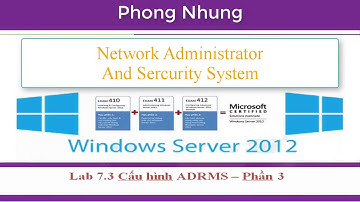 MCSA Windows server 2012 | Lab 7.3 Config Active Directory Right Management Service P3
