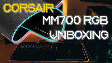 Corsair MM700 RGB Extended Mouse Pad unboxing
