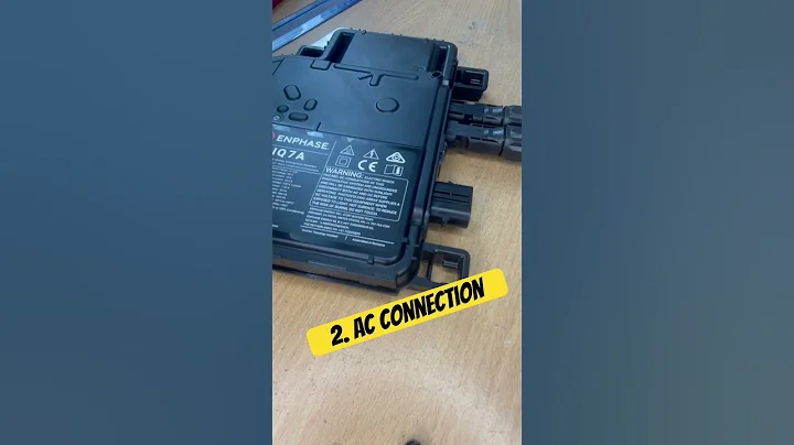 Basic Micro Inverter DC and AC connection #youtubeshorts #enphase #dc #renewableenergy