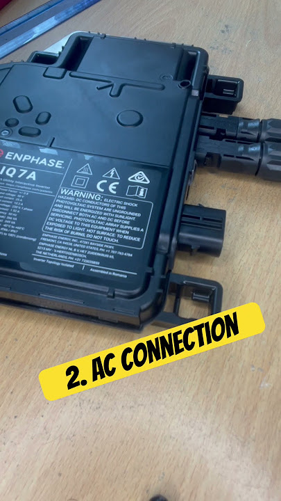Basic Micro Inverter DC and AC connection #youtubeshorts #enphase #dc #renewableenergy