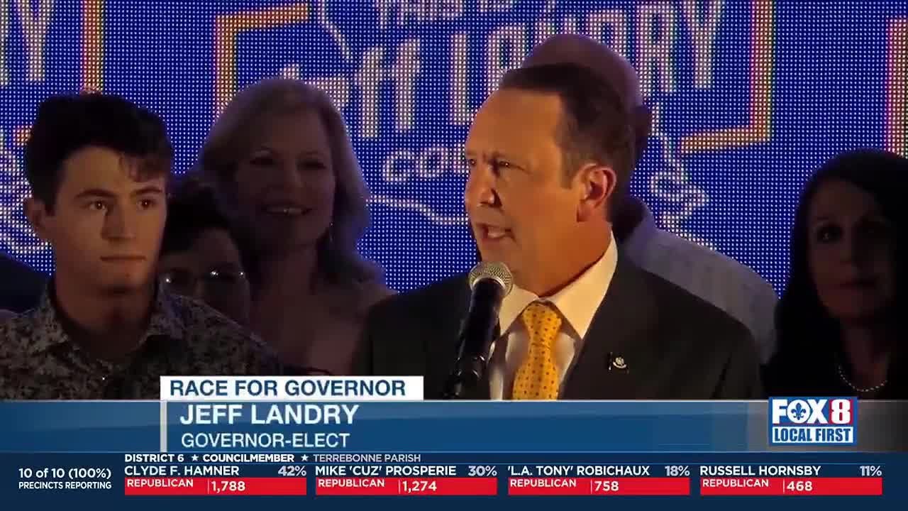 Louisiana Gov.elect Jeff Landry calls election result 'a wakeup call
