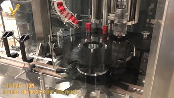 Hệ thống cắp và đóng nắp chai tự động cho rượu