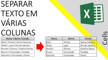 Separar texto de uma célula em várias colunas - Excel macete #2