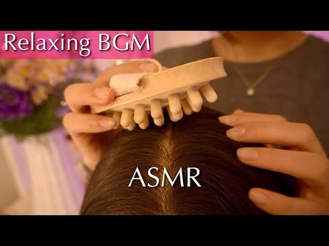 [ASMR+BGM🎶] Peaceful Scalp Massage To Relax Yourself | No Talking