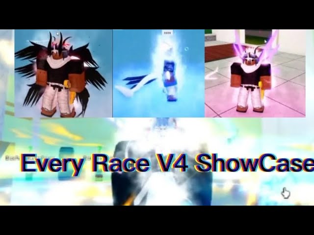 All Race V4 Transformation Showcase Blox Fruits 