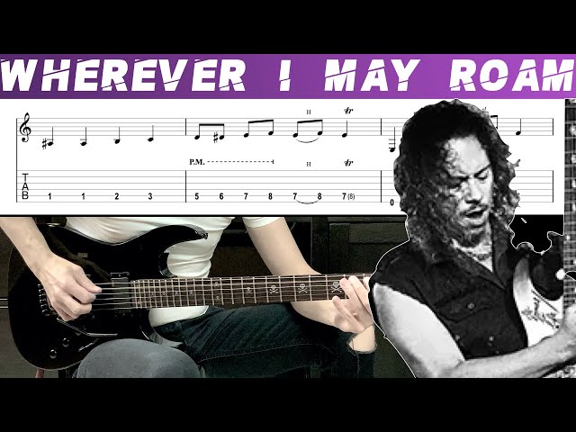 METALLICA - WHEREVER I MAY ROAM (Guitar cover with TAB | Lesson) class=