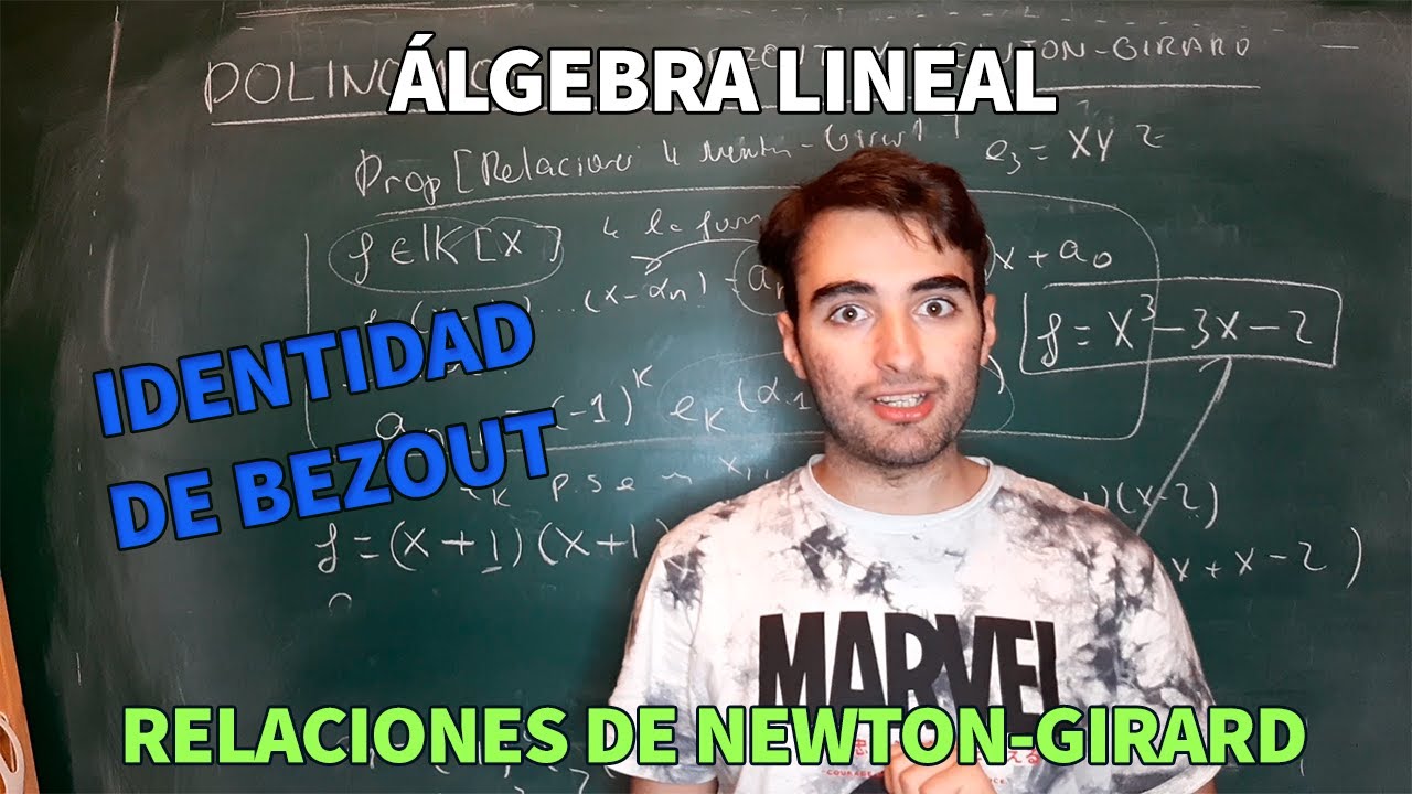 POLINOMIOS Y MATRICES 3: IDENTIDAD DE BEZOUT Y NEWTON GIRARD  | ÁLGEBRA LINEAL | MR PLANCK