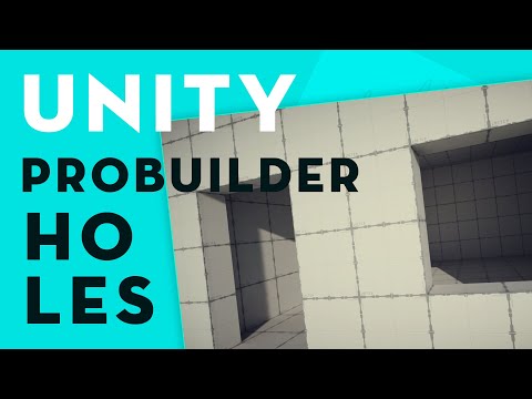 Unity 2020 ProBuilder: Cutting holes for doors or windows #4