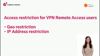Check Point Quantum Spark: Access Restriction for VPN Remote Access Users