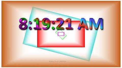 MatsClock 240099 - Free PowerPoint Digital Clock PPT Timer