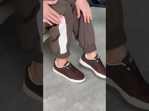 Акцентні комбіновані кеди натуральна шкіра + замша + текстиль, видео 1