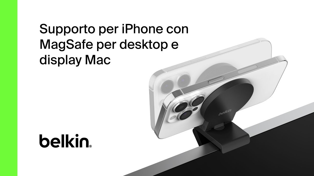 Supporto per iPhone con MagSafe per desktop e display Mac