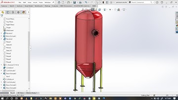Pressure Vessel using solidworks 2021