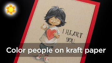 Color people on kraft paper (Desert Storm)