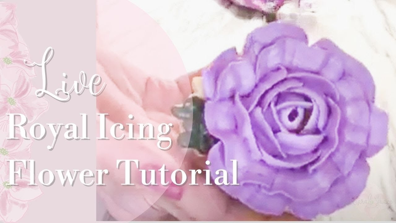 Royal Icing Flowers Tutorial- How to get Big, Beautiful 3D Royal Icing ...