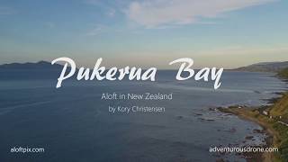 Aloft in New Zealand - Pukerua Bay at Sunset 4K