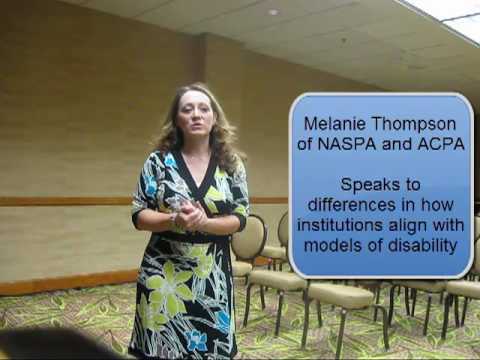 Melanie Thompson on Models of Disability