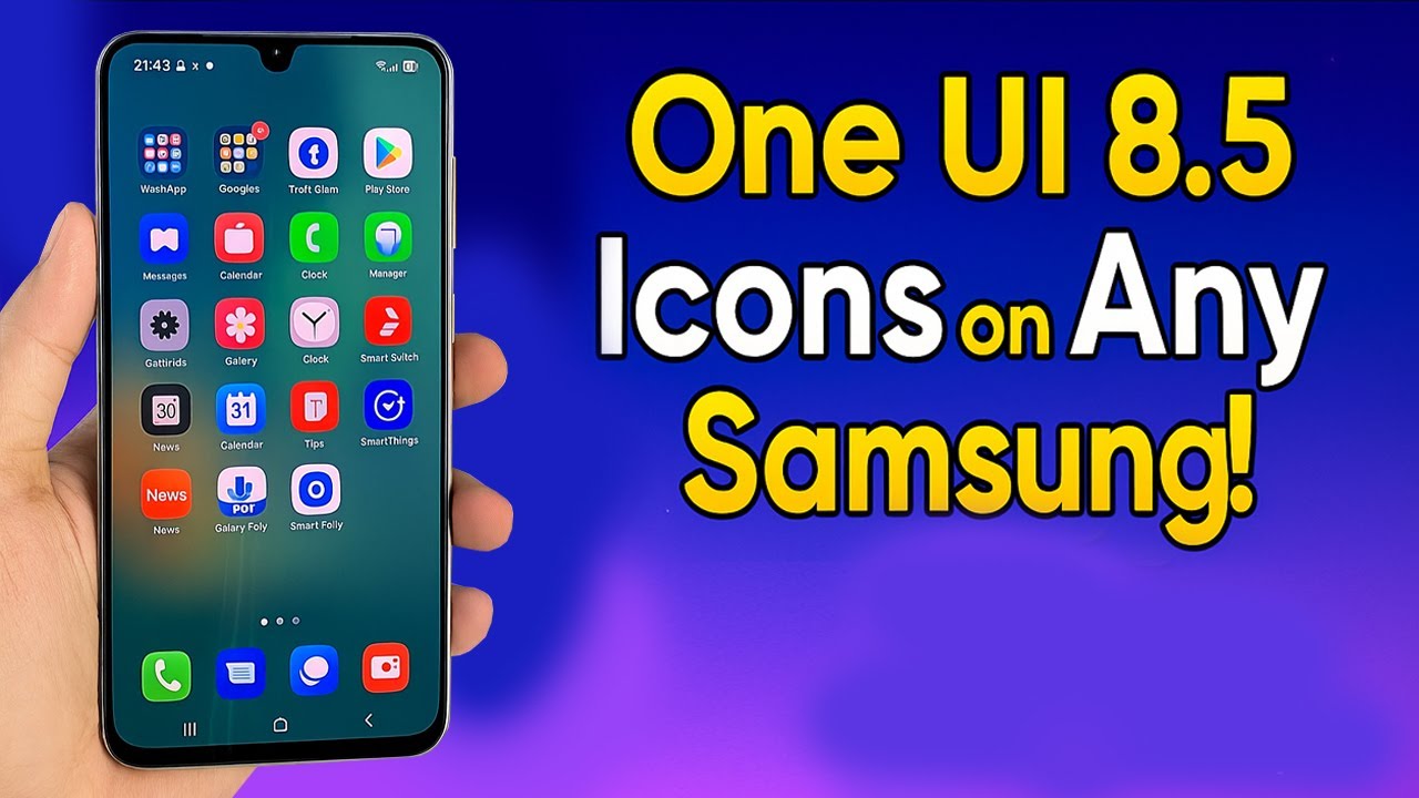 This Hidden Trick Gives You One UI 8 5 3D Icons on - YouTube