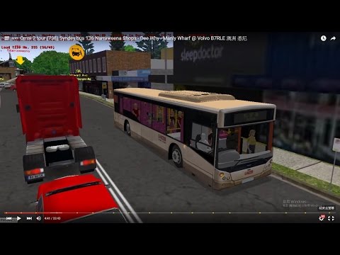 omsi-2-tour-(738)-syndey-bus-136-narraweena-shops---dee-why---manly-wharf-@-volvo-b7rle-澳洲-悉尼