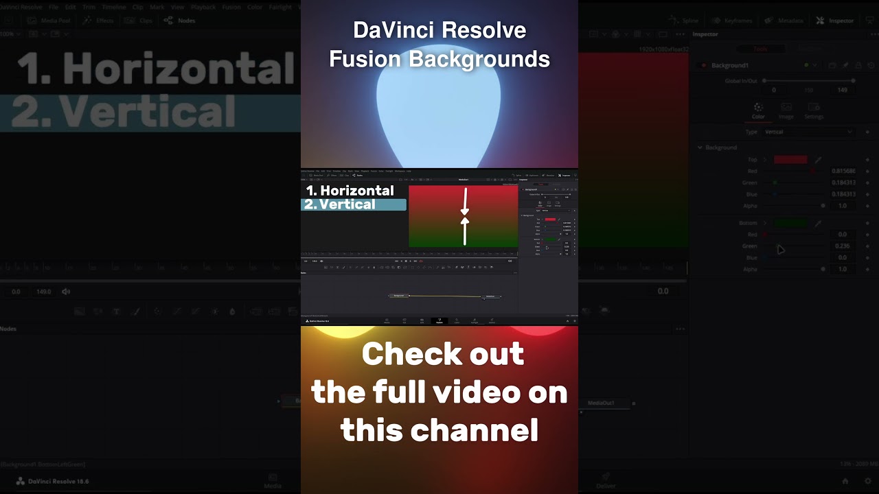 Fusion Gradients #davinciresolve #tutorial