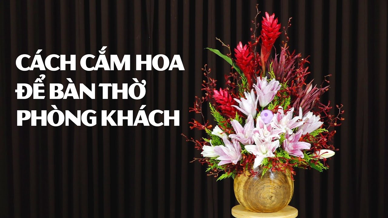 Cách cắm HOA LY dạng tam giác - ĐỂ BÀN THỜ HOẶC ĐỂ PHÒNG KHÁCH ĐỀU ...