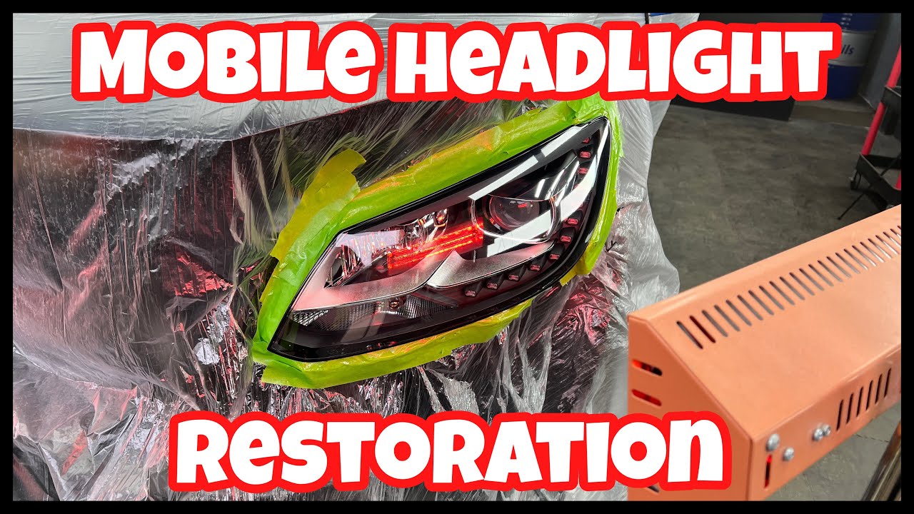 Mobile headlight restoration step by step explanation 👌👌👌👌 YouTube