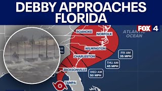 Tropical Storm Debby: Florida seeing flooding before landfall